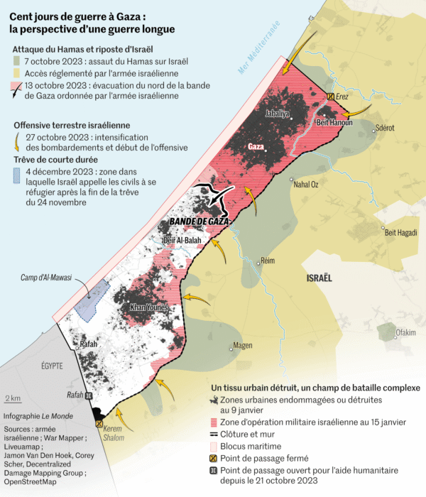 La bande de Gaza coupée en deux par les forces israéliennes